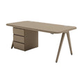 **Mesa de Escritório Moderna com Design Minimalista em Tom Neutro**